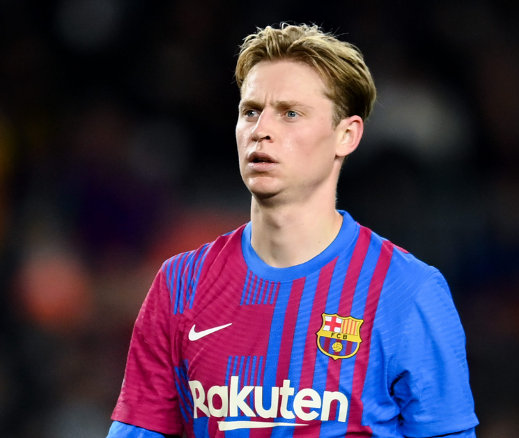 西甲第12轮巴萨客胜塞尔塔，德容红牌离场后社交媒体表态